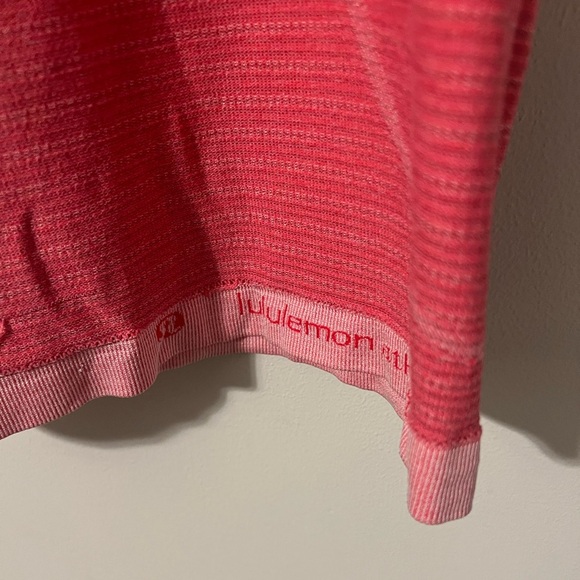 Lululemon Run Swiftly Tech Tank Stitch Stripe White Heathered Boom Juice Size 4 - Picture 8 of 8